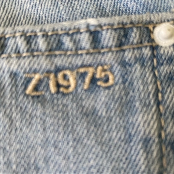 Zara Basic Z1975 denim distressed jeans size 00 - Picture 2 of 8